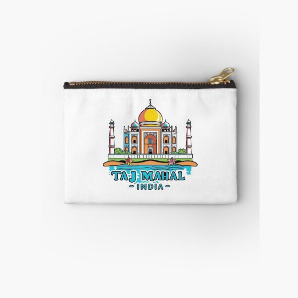 Artikelvorschau, Taj Mahal Indien – Strichzeichnung | Minimalistischer Agra-Wahrzeichen-Aufkleber entworfen und verkauft von KiValuate.