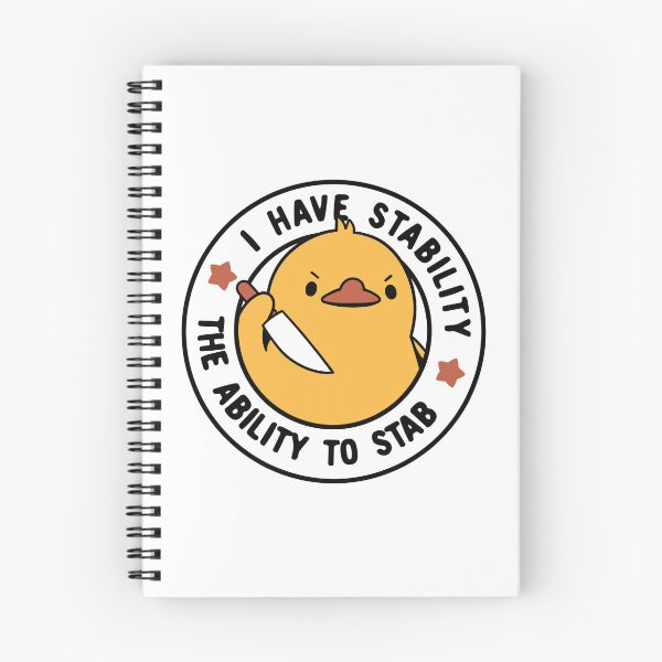 Item preview, I Have Stability The Ability To Stab Funny Duck by Tobe Fonseca designed and sold by Tobe Fonseca®.