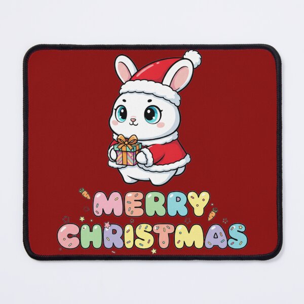 Item preview, Cute Christmas Bunny Holding a Gift designed and sold by UniqueArtsOnly.