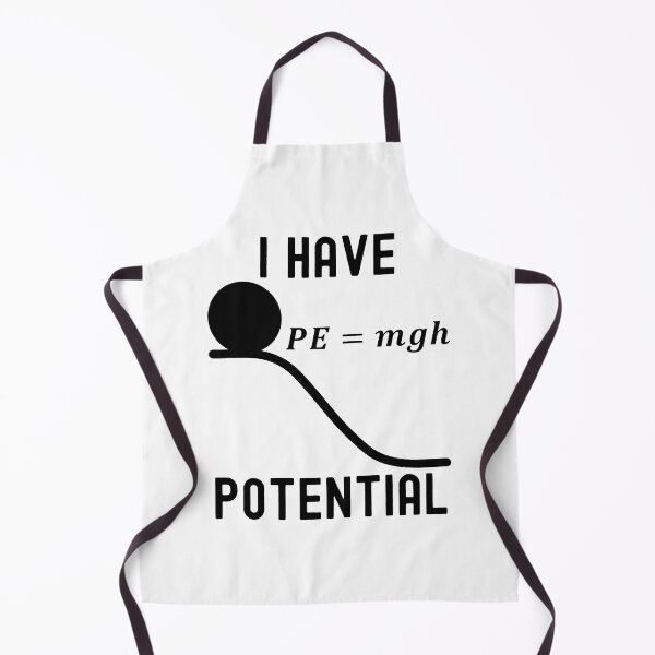Item preview, Funny Nerdy I Have Potential Physics Science Teacher Black Text designed and sold by MathWare MathClips.