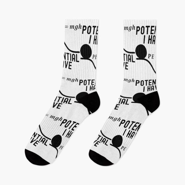 Item preview, Funny Nerdy I Have Potential Physics Science Teacher Black Text designed and sold by MathWare MathClips.