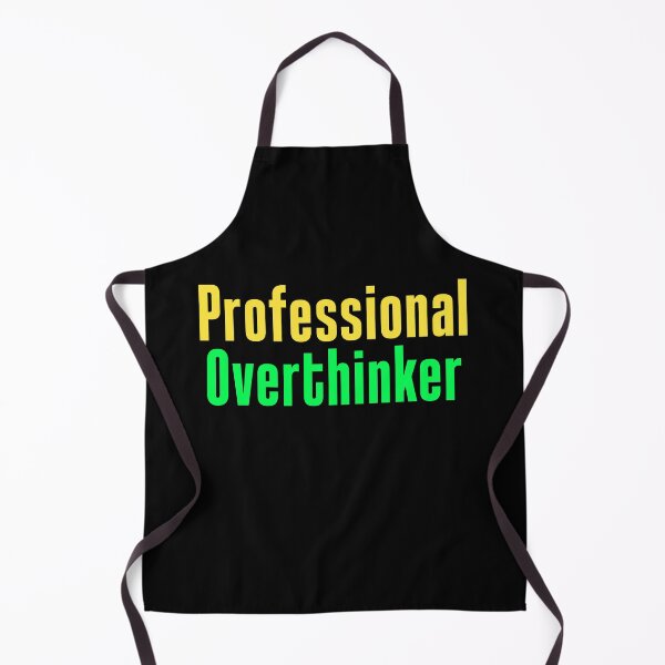 Item preview, Professional Overthinker in Yellow and Green Funny Typography designed and sold by Memes N Lore .