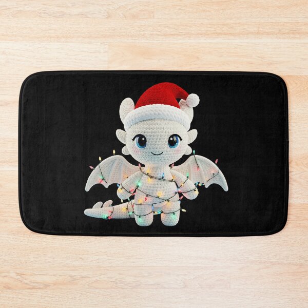 Item preview, Light Fury Crochet: Baby Christmas Dragon Wrapped in Lights designed and sold by Polarisofficial.