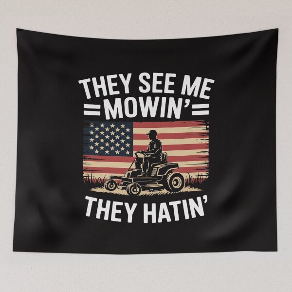 Item preview, Lawn Mowing   See Me Mowing They Hatin Garden Dad designed and sold by banbopbii.