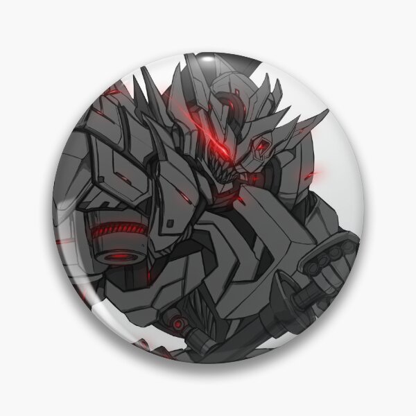 Item preview, VIDAR Gundam HD flat black white colour drawing artwork designed and sold by sabartgunpla.