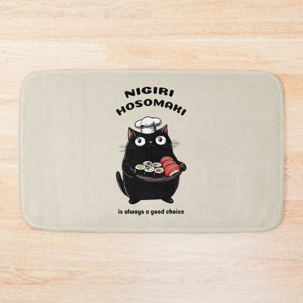 Item preview, Kawaii Chef Cat, Sushi Nigiri And Hosomaki designed and sold by OrenjiArtShop.