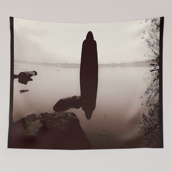 Item preview, The Silent Guardian – Dark Figure in the Water (Lost Place Art) designed and sold by StillnessInDecay.