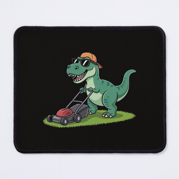 Item preview, Lawn Mower Dinosaur Lawn Mowing Gardening Kids designed and sold by AnimeManga2D.