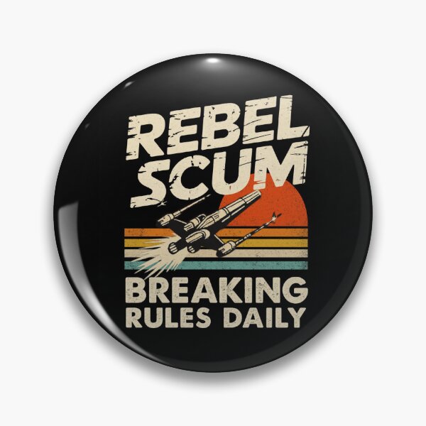 Item preview, Rebel Scum – Breaking Rules Daily | Funny  Retro Sci-Fi Starfighter Vintage designed and sold by Cree8if.