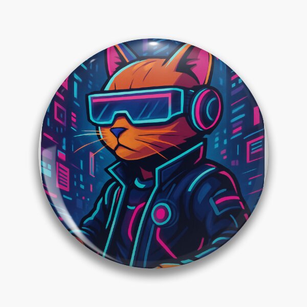 Item preview, Neon Cat VR Cyberpunk designed and sold by Krfto.