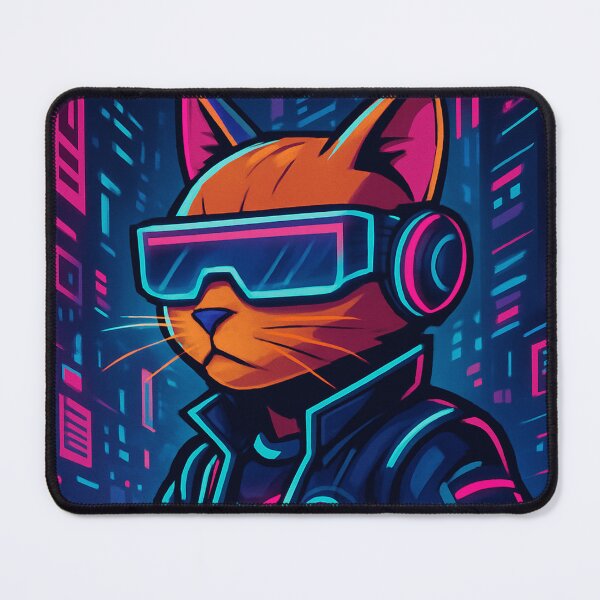 Item preview, Neon Cat VR Cyberpunk designed and sold by Krfto.