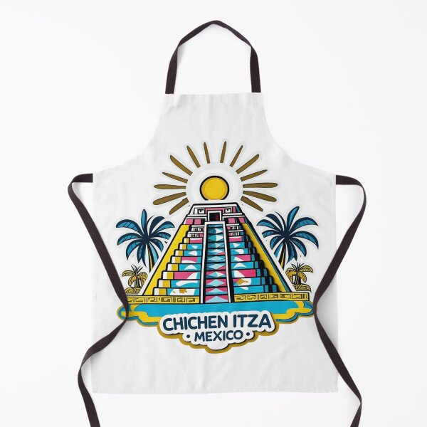 Item preview, Chichén Itzá Mexico | El Castillo Pyramid Illustration designed and sold by KiValuate.