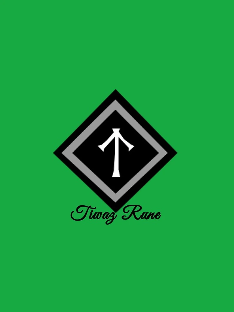Thumbnail 4 of 4, iPhone Case, Tiwaz Rune designed and sold by WindsofJupiter.