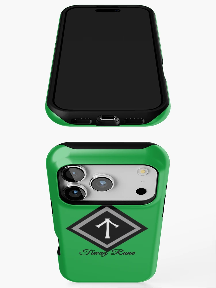 Thumbnail 3 of 4, iPhone Case, Tiwaz Rune designed and sold by WindsofJupiter.