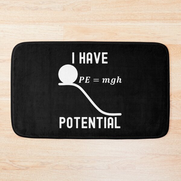 Item preview, Funny Nerdy I Have Potential Physics Science Teacher White Text designed and sold by MathWare MathClips.
