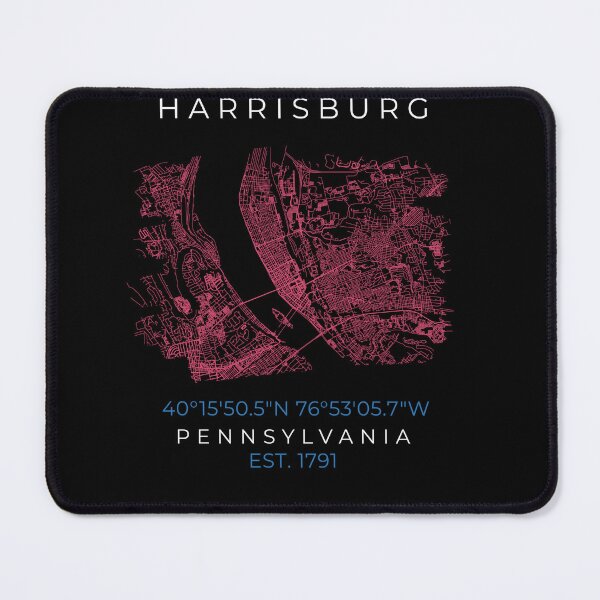 Item preview, Harrisburg, Pennsylvania | Map of My Heart designed and sold by Maps and More.