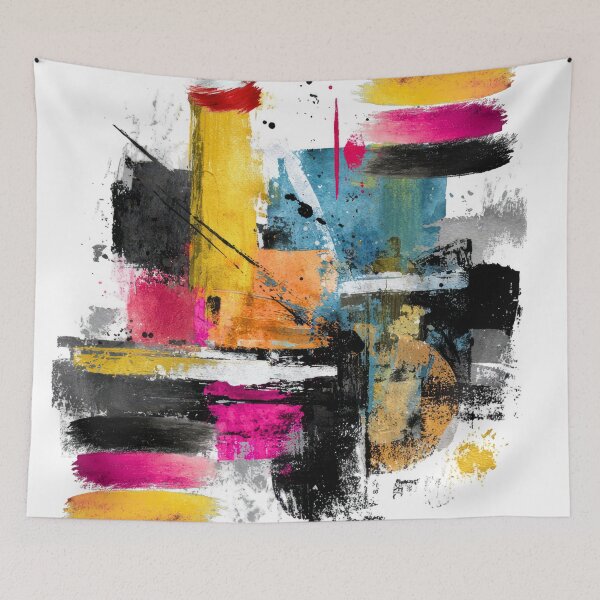 Item preview, Vivid Urban Brushscape MultiColored Paint designed and sold by Modern-Tropical.