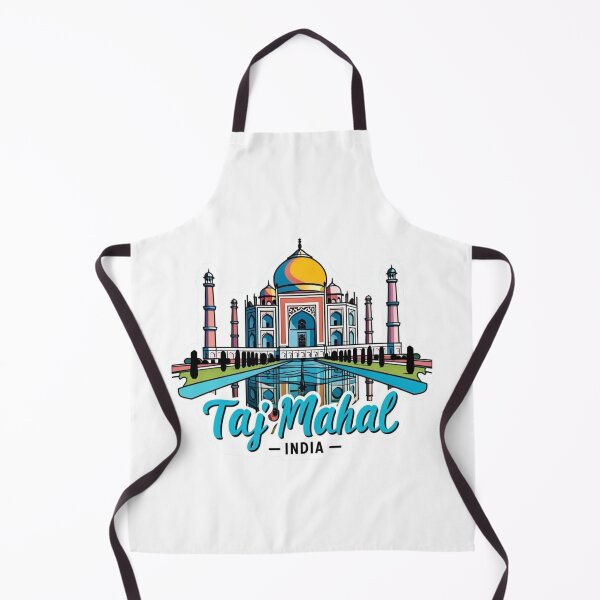 Item preview, Taj Mahal India Retro Travel Sticker | Vintage World Landmark Illustration designed and sold by KiValuate.