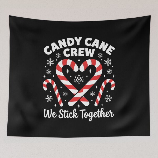 Item preview, Candy Cane Crew We Stick Together, cute Christmas group gift, festive holiday sweets lover graphic tee designed and sold by saloui.