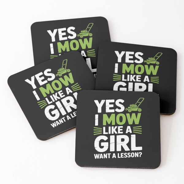 Item preview, I Mow Like A Girl Lawnmower Mower Lawn Mowing Gardener Women designed and sold by duolastgend.