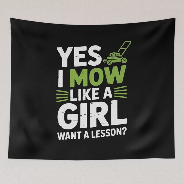 Item preview, I Mow Like A Girl Lawnmower Mower Lawn Mowing Gardener Women designed and sold by duolastgend.