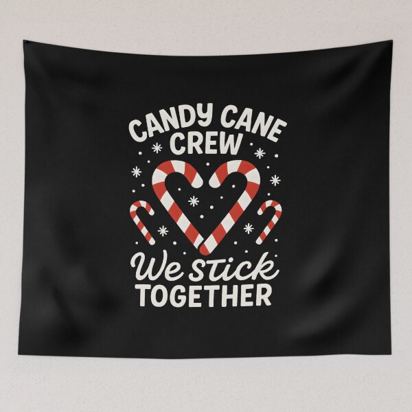 Item preview, Cool Holiday Crew Shirt Candy Cane Crew We Stick Together, Christmas unity gift, festive candy cane graphic tee designed and sold by saloui.