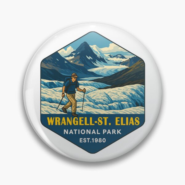 Item preview, Wrangell–St. Elias Alaska Mountain Sticker designed and sold by Ismeal Von.