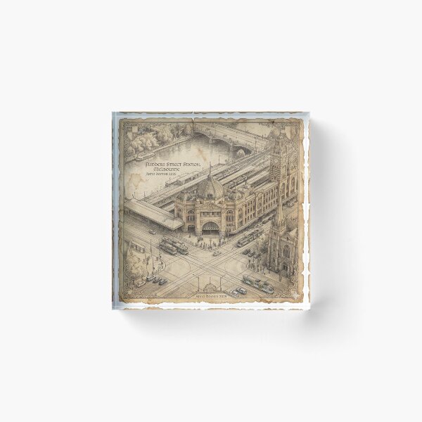 Item preview, Flinders Street Station: Melbourne  designed and sold by Pixel Propaganda.