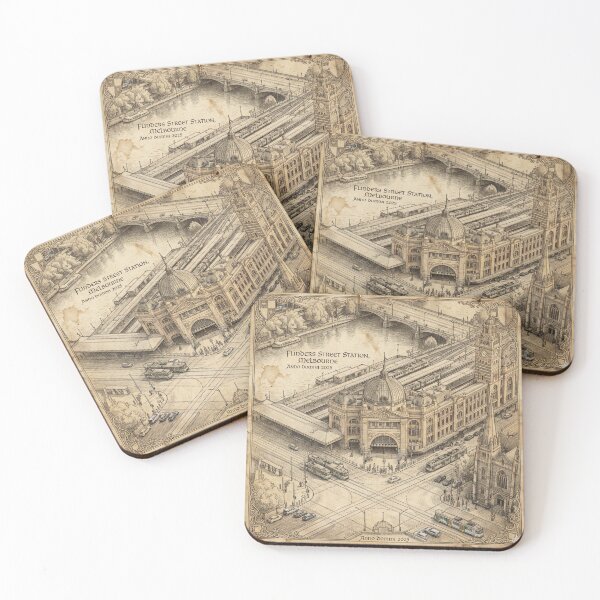 Item preview, Flinders Street Station: Melbourne  designed and sold by Pixel Propaganda.