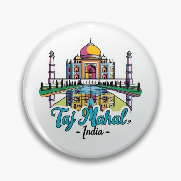 Item preview, Taj Mahal Watercolor Sticker | India Monument Travel Art designed and sold by KiValuate.