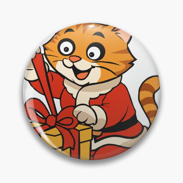 Item preview, Santa Cat with Gift  - FELIA Holiday  Print designed and sold by Felia001.
