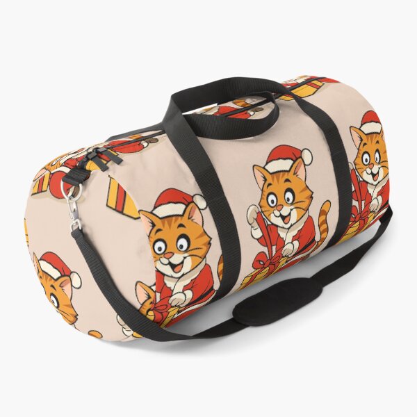 Item preview, Santa Cat with Gift  - FELIA Holiday  Print designed and sold by Felia001.