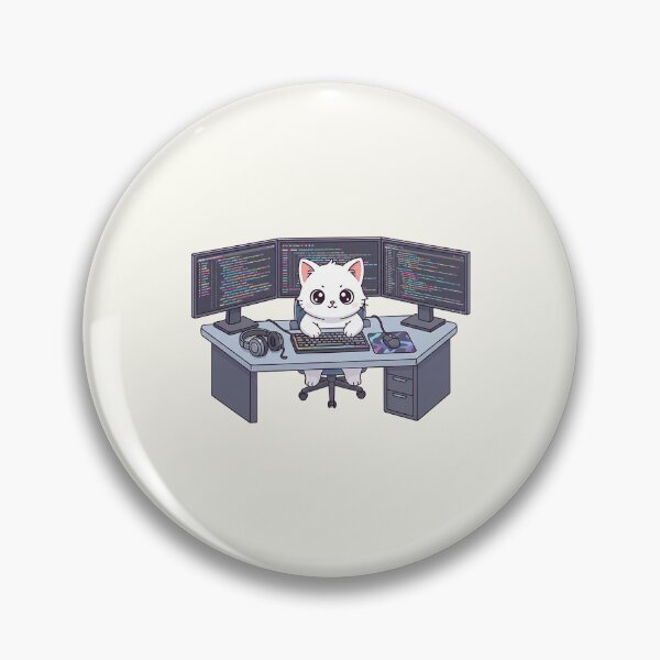 Item preview, Cute Programmer Cat designed and sold by HoopeStylee.
