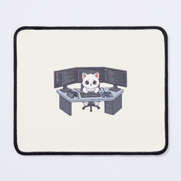 Item preview, Cute Programmer Cat designed and sold by HoopeStylee.