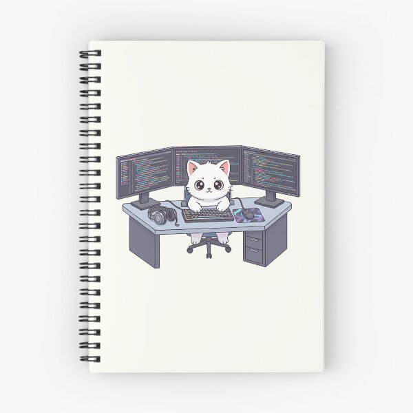 Item preview, Cute Programmer Cat designed and sold by HoopeStylee.