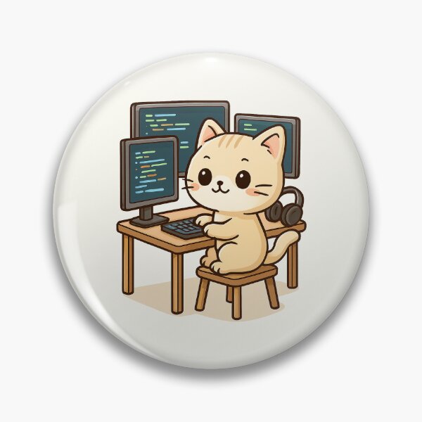 Item preview, Cute Programmer Cat designed and sold by HoopeStylee.
