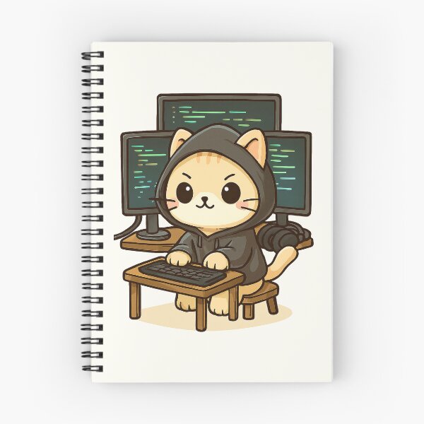 Item preview, Adorable Hacker Cat designed and sold by HoopeStylee.