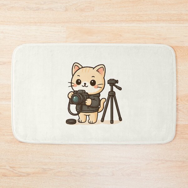 Item preview, Cute Photographer Cat designed and sold by HoopeStylee.