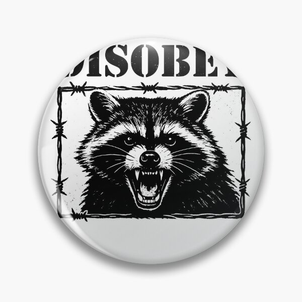 Item preview, Disobey Raccoon – Anarchy Trash Panda Rebel - Do Not Comply designed and sold by gunaone-design.