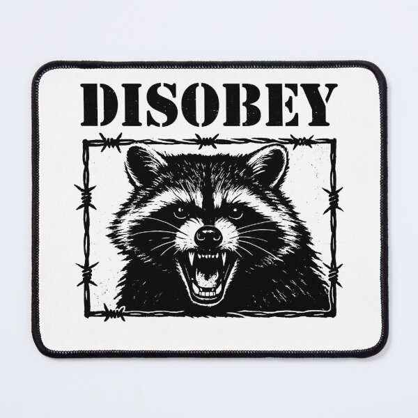 Item preview, Disobey Raccoon – Anarchy Trash Panda Rebel - Do Not Comply designed and sold by gunaone-design.