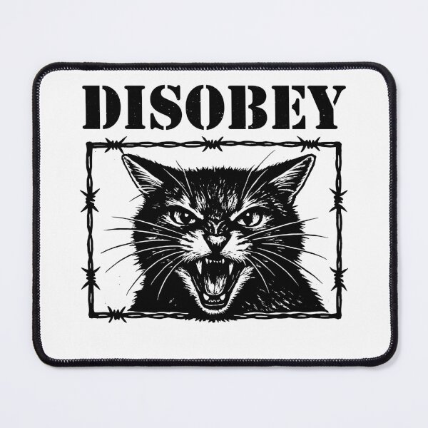 Item preview, Disobey Cat – Anarchy Cat - Funny Rebellion Quotes - Do Not Comply designed and sold by gunaone-design.