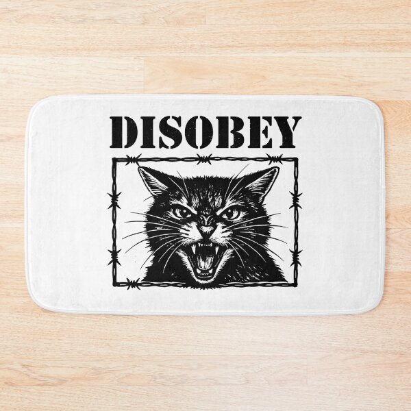 Item preview, Disobey Cat – Anarchy Cat - Funny Rebellion Quotes - Do Not Comply designed and sold by gunaone-design.