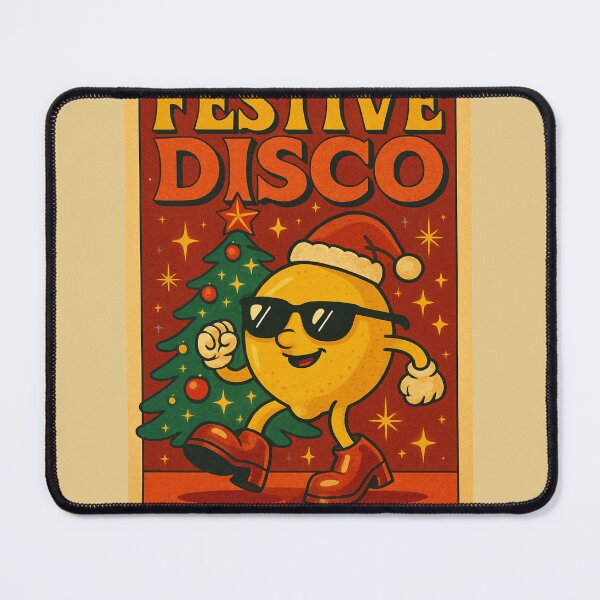 Item preview, estive Disco Lemon Cyber Citrus Holiday Print by FELIA designed and sold by Felia001.