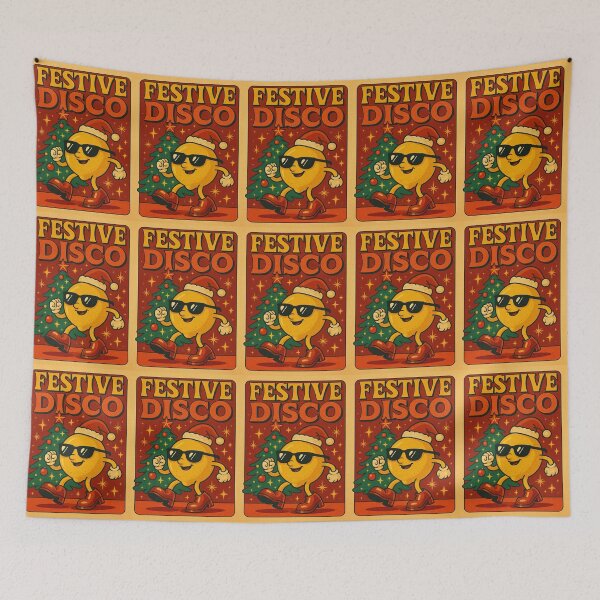 Item preview, estive Disco Lemon  Cyber Citrus Holiday Print by FELIA designed and sold by Felia001.