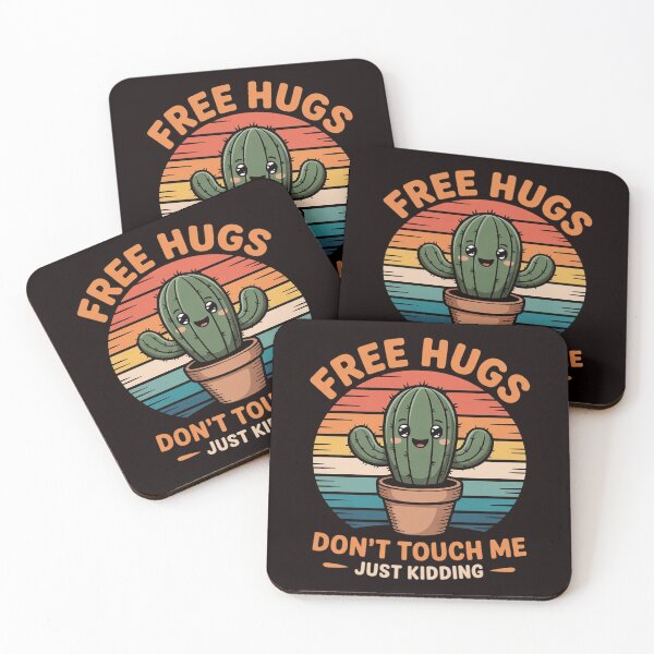 Item preview, Free Hugs Just Kidding Don't Touch Me Cactus Gift designed and sold by lavethediso.