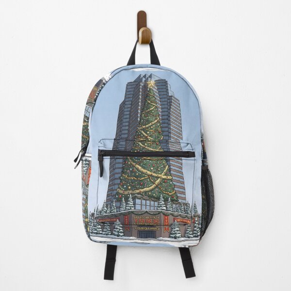Item preview, Retro Christmas Nakatomi Illustration – 1988 Holiday Party Design designed and sold by Artistic canvas store.