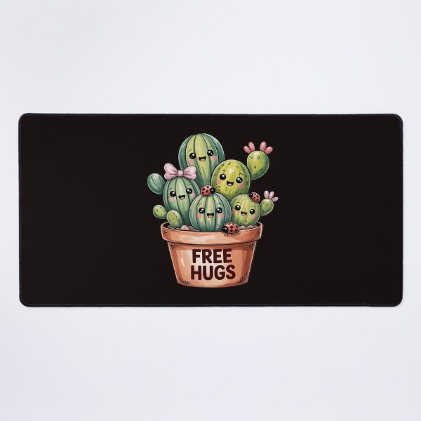 Item preview, Free Cactus hugs Cute cactus present Friendly designed and sold by lavethediso.