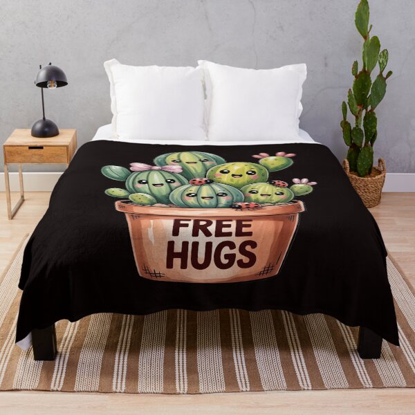 Item preview, Free Cactus hugs Cute cactus present Friendly designed and sold by lavethediso.