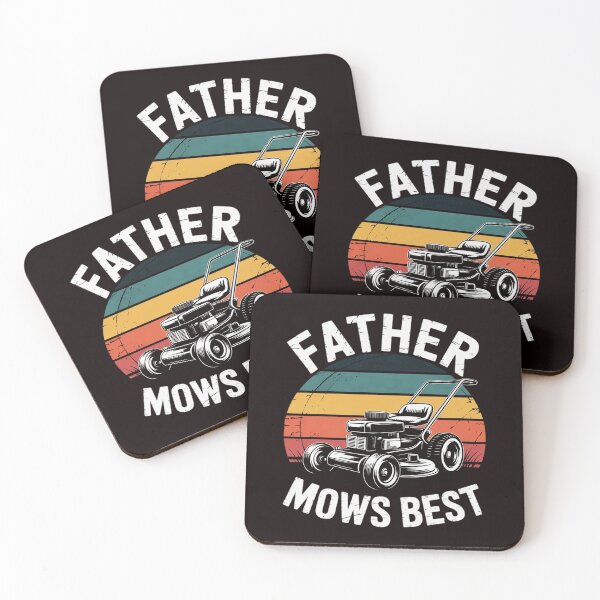Item preview, Father mows best Fathers Day Dad Jokes Lawn Mowing designed and sold by lavethediso.