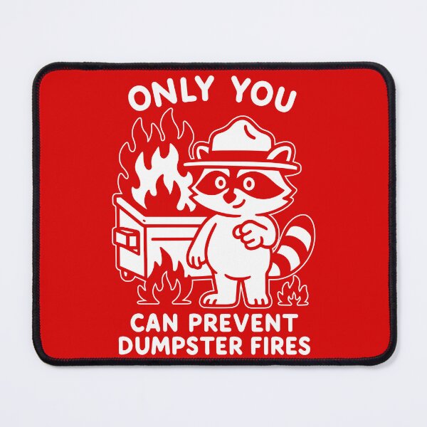 Item preview, Copy of Only You Can Prevent Dumpster Fires – Funny Raccoon designed and sold by gunaone-design.